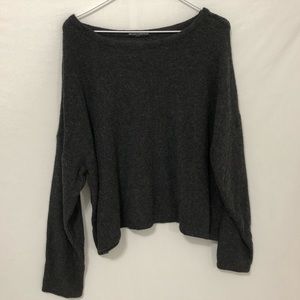 ❌SOLD❌ Charcoal Grey Oversized Chunky Knit Sweater